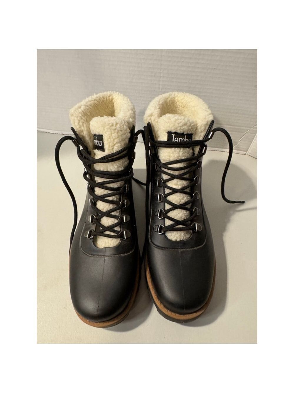 Jambu Rainey Hiker Waterproof Boots Black Cream Size 8